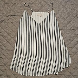 LOFT Blue And White Striped Camisole